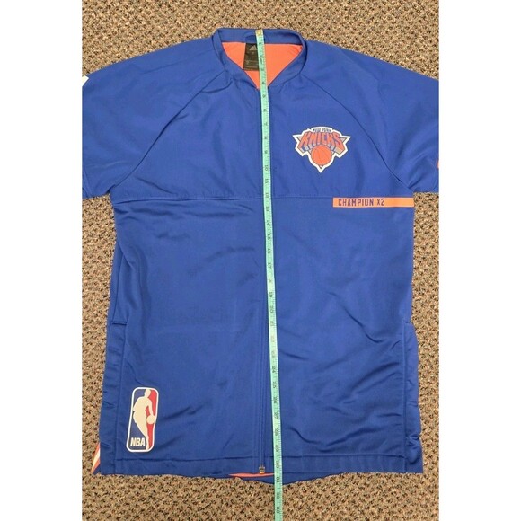 Adidas New York Knicks Warm Up Jacket Blue 2016 (Men's L) - Picture 7 of 16